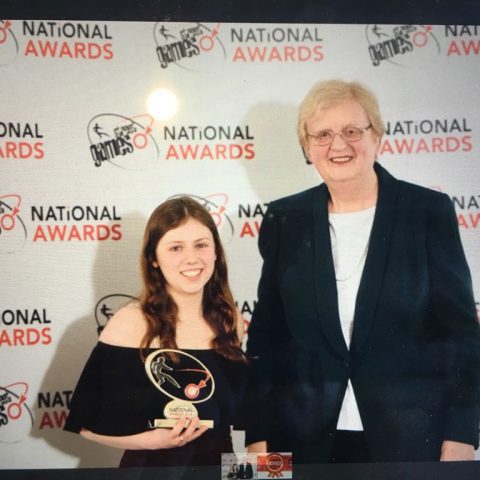 Leah with StreetGames CEO, Jane Ashworth OBE